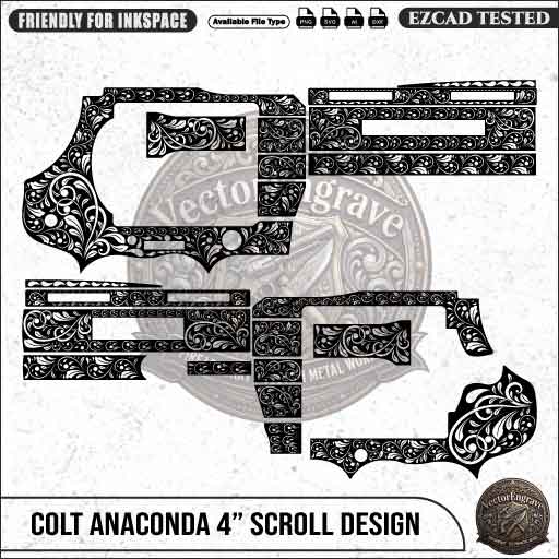 Colt Anaconda 4inch Scroll Design