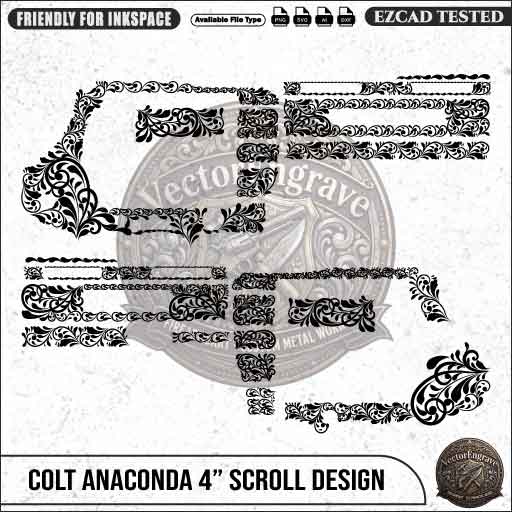 Colt Anaconda 4inch Scroll Design