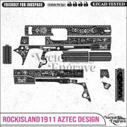 Vector RockIsland1911 AZTEC  Engraving Design SVG | Laser Vector Engrave File | Ai | Svg | Dxf | Png - Vector EngravePersonalised Laser Engraved Gifts & Custom Keepsakes | VectorEngrave