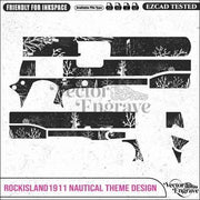 Vector Rockisland1911 Nautical theme  Engraving Design SVG | Laser Vector Engrave File | Ai | Svg | Dxf | Png