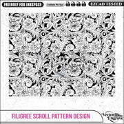VectorEngrave Filigree Scroll Pattern Design Ai8, SVG, PNG, DXF | Seamless Floral Ornament for Laser Engraving, CNC Router, Wood & Metal Art - Vector EngravePersonalised Laser Engraved Gifts & Custom Keepsakes | VectorEngrave
